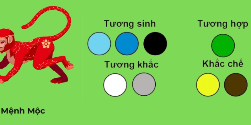 Màu sắc kỵ với người tuổi Canh Thân 1980