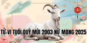 tử vi tuổi quý mùi 2003 nữ mạng 2025